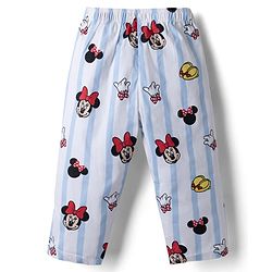 Babyhug Disney 100% Cotton Woven Full Sleeve Co-ord Shirt & Pyjama Night Suit with Minnie Mouse in Blue