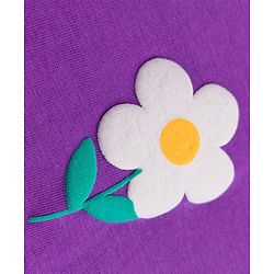 Babyhug 100% Cotton Knit Full Sleeves T-Shirts with Floral & Polka Dots Print Pack of 3 - White Pink & Purple