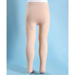 Cute Walk by Babyhug Cotton Knit Full Length Solid Anti Bacterial Tights - Beige