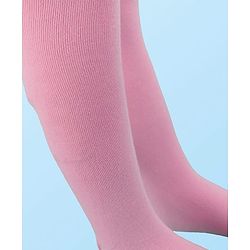 Cutewalk by Babyhug Non Terry Knit Anti-bacterial Tights -Pink