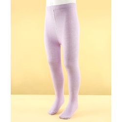 Cutewalk by Babyhug Non Terry Knit Anti-bacterial Tights -Lavender