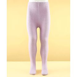 Cutewalk by Babyhug Non Terry Knit Anti-bacterial Tights -Lavender