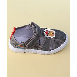 Cute Walk by Babyhug Velcro Closure Sandal With Lion Applique - Blue
