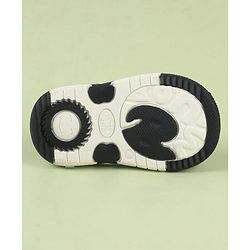 Cute Walk by Babyhug Velcro Closure Printed Musical Sandal With Vehicles & Dino Applique - Olive Green