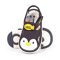Cute Walk by Babyhug Velcro Closure Musical Sandal With Animal Design - Black