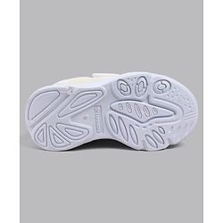 Cute Walk by Babyhug Velcro Closure Sneaker Shoes With Astronaut Applique - White