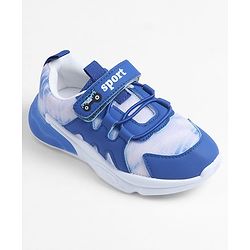 Cute Walk by Babyhug Velcro Closure Solid Sneakers - Royal Blue