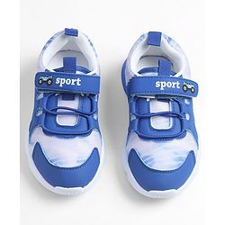 Cute Walk by Babyhug Velcro Closure Solid Sneakers - Royal Blue