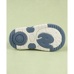 Cute Walk by Babyhug Velcro Closure Musical Sandal With Stripes - Blue