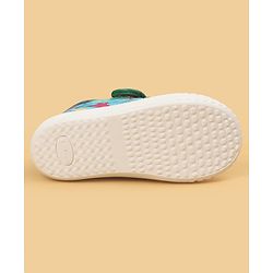 Cute Walk by Babyhug Velcro Closure Dino Printed Casual Shoes - Dark Pink