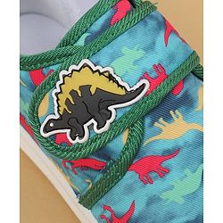 Cute Walk by Babyhug Velcro Closure Dino Printed Casual Shoes - Dark Pink