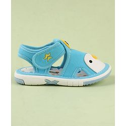 Cute Walk by Babyhug Velcro Closure Musical Sandal With Animal Design - Black
