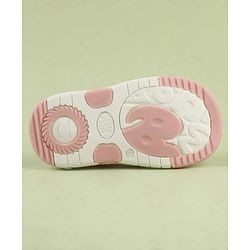 Cute Walk by Babyhug Velcro Closure Musical Sandal With Animal Design - Black