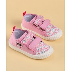 Cute Walk by Babyhug Velcro Closure Floral Printed Casual Shoes - Pink