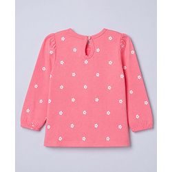 Babyhug 100% Cotton Knit Full Sleeves T-Shirts with Bear Print Pack of 3 in White Pink