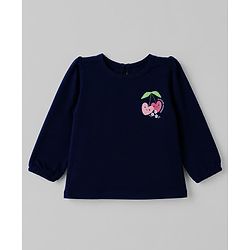 Babyhug 100% Cotton Knit T-Shirt with Full Sleeves and Cherries Print Pack of 5 in Yellow Pink Maroon