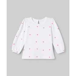 Babyhug 100% Cotton Knit T-Shirt with Full Sleeves and Cherries Print Pack of 5 in Yellow Pink Maroon