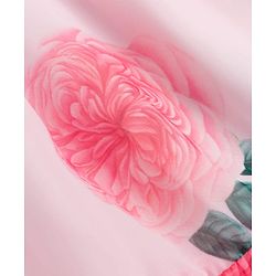 Babyhug Georgette Woven Half Sleeves One Piece Dress With Floral Print - Pink