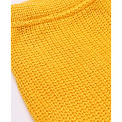 Babyhug Knit Full Length Solid Woollen Lounge Pant in Yellow