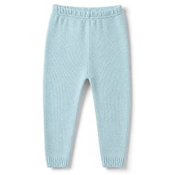 Babyhug Knit Full Sleeves Sweater Set with Cable Knit Design - Light Blue