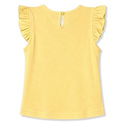 Babyhug 100% Cotton Knit Half Sleeves T-Shirt & Capri Night Suit Floral Print - Yellow