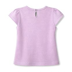 Babyhug 100% Cotton Knit Half Sleeves T-Shirt & Capri Night Suit Rainbow Print - Lavender