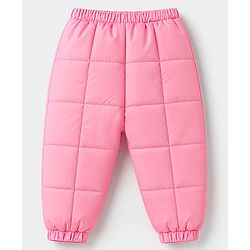 Babyhug Woven Full Sleeves Hooded Winter Wear Suit - Pink