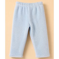 Babyhug Disney 100% Cotton Fleece Knit Full Sleeves Winter Wear Suit With Stitch Graphic - Light Blue