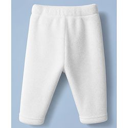 Babyhug Disney 100% Cotton Fleece Knit Full Sleeves T-Shirt and Pant Set with Winnie The Pooh Graphic in White