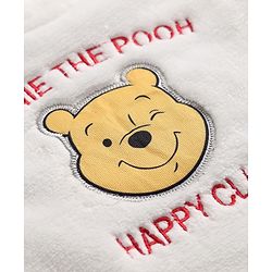 Babyhug Disney 100% Cotton Fleece Knit Full Sleeves T-Shirt and Pant Set with Winnie The Pooh Graphic in White