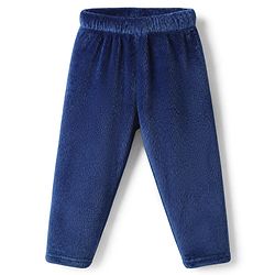 Babyhug Disney 100% Cotton Fleece Knit Full Sleeves Winter Wear Suit With Mickey Mouse Graphic - Navy Blue
