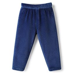Babyhug Disney 100% Cotton Fleece Knit Full Sleeves Winter Wear Suit With Mickey Mouse Graphic - Navy Blue