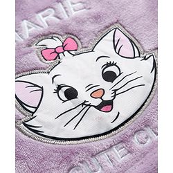 Babyhug Disney Fleece Knit Full Sleeves Winter Wear Suit With Marie Graphic - Lavender
