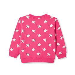 Babyhug Cotton Knit Full Sleeves Winter Wear Co-ords With Star Design - Pink