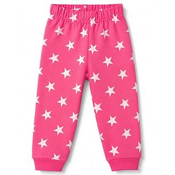 Babyhug Cotton Knit Full Sleeves Winter Wear Co-ords With Star Design - Pink