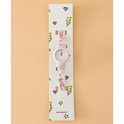 Babyhug Free Size Analog Watch - Pink