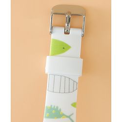 Babyhug Free Size Boy Round Analog Kids Watch - White