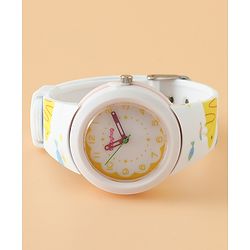 Babyhug Free Size Boy Round Analog Kids Watch - White