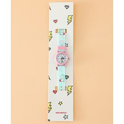 Babyhug Free Size Analog Watch - Light Blue