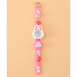 Babyhug Free Size Analog Watch - Pink