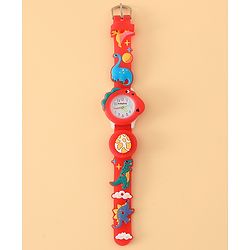 Babyhug Free Size Analog Watch - Red