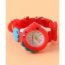 Babyhug Free Size Analog Watch - Red