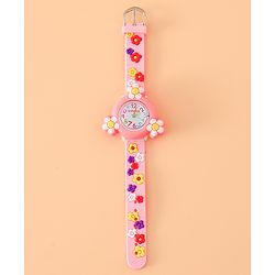 Pine Kids Free Size Analog Watch - Pink