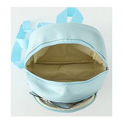 Babyhug Fashion Backpacks With Bow & Floral Applique -Blue