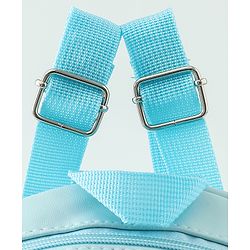 Babyhug Fashion Backpacks With Bow & Floral Applique -Blue