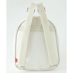 Babyhug Fashion Backpacks With Bow & Floral Applique -Blue