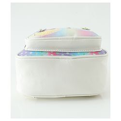 Babyhug Fashion Backpacks With Bow & Floral Applique -Blue