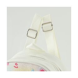 Babyhug Fashion Backpacks With Labubu Doll Applique - Beige