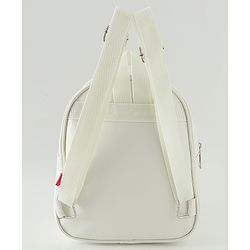 Babyhug Fashion Backpacks With Labubu Doll Applique - Beige