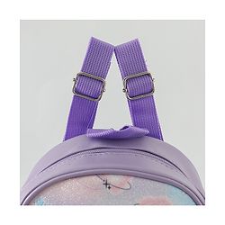 Babyhug Fashion Backpacks With Labubu Doll Applique - Beige